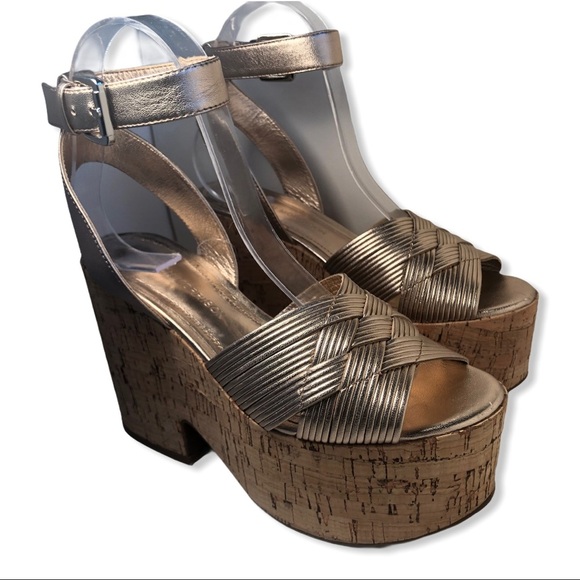 SIGERSON MORRISON Becca Cork Wedge Platform - Picture 4 of 9